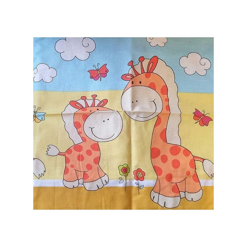 KIECZMERSKI GIRAFFE bed linen 4 parts 135h100sm - 180cm - Yellow