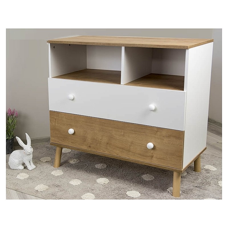 DREWEX BASILIO chest of drawers, burlington oak