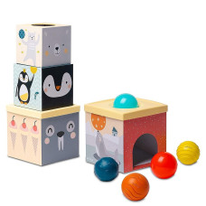 Taf Toys attīstošā rotaļlieta North Pole Ball Drop Stacker