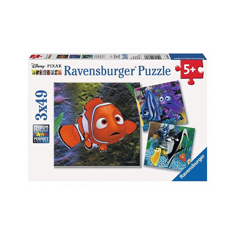 Ravensburger puzzle 3x49 NEMO R 09371