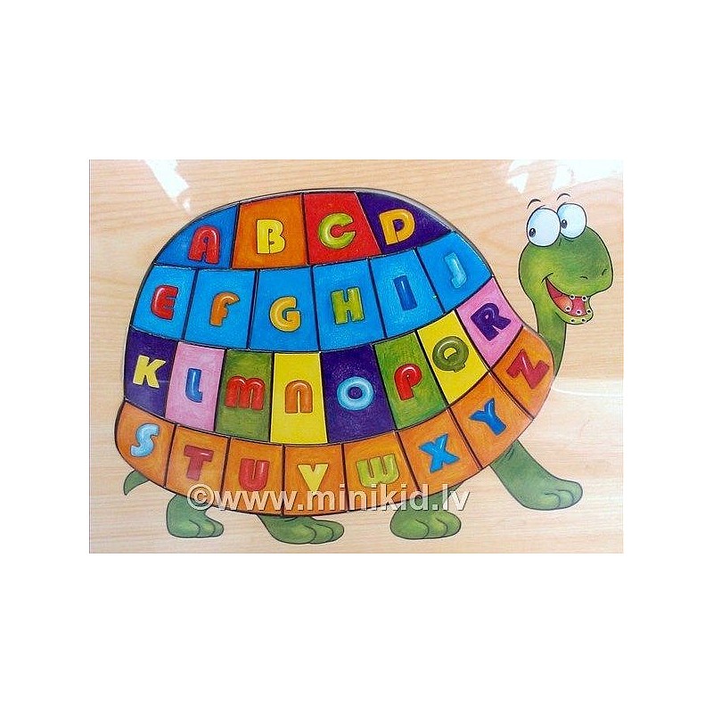 BRIMAREX wooden puzzle with sound alphabet