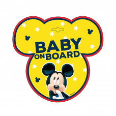 DISNEY BABY Baby on board sign MICKEY 9612