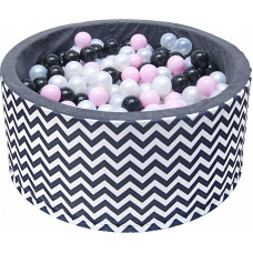 WELOX FUN Pool with balls, grey ZIG-ZAG AC2G