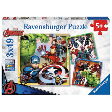 Ravensburger puzzle 3x49 Marvel Avengers R 08040