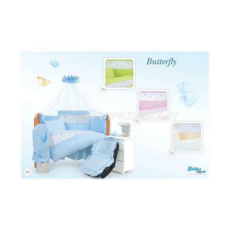 TUTTOLINA Bed linen BUTTERFLY - 3 items