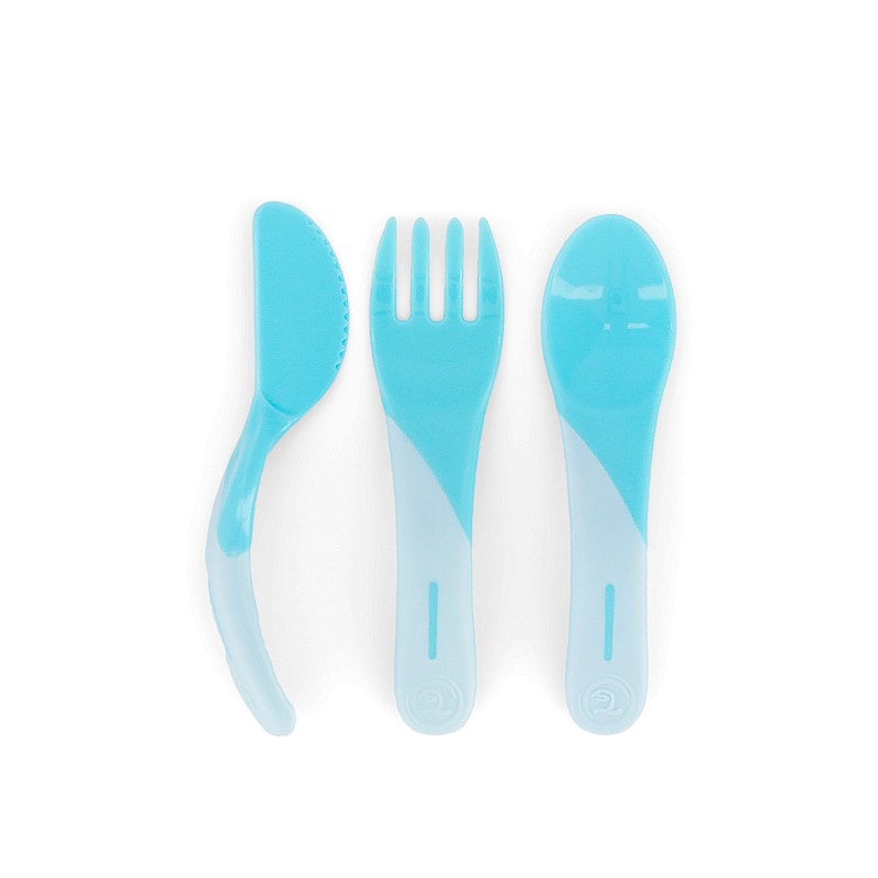 Twistshake Learn Cutlery 6+m Pastel Blue