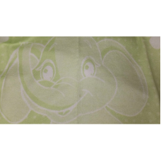 URGA cotton blanket 135x100cm ELEPHANT green, SALE