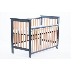 DREWEX ALICE childrens bed 100×50cm with drop side, graphite-pine