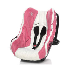 WALLABOO Cover in Car Seat 0-13kg, sweet pink