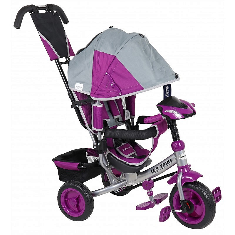 BABY MIX LUX BIKE Children's tricycle XG6519-T16 GREY/VIOLET