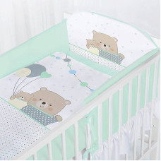 KLUPS 3-piece bedding set Bear with balloons 135h100sm K097