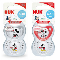 Nuk Disney Mickey silicone pacifiers 6-18mes. 2 pcs. SU29 10736124 PROMOTION