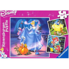 Ravensburger puzzle 3x49 Princess R 09339