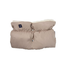 WOMAR gloves for wheelchair on a sheepskin - DARK BEIGE