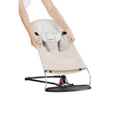 BABYBJORN Bouncer Bliss Jersey fabric seat, Beige/Grey 010083