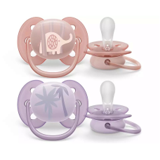 Philips Avent silicone pacifier Ultra soft DECO, 0-6M 2 pcs. SCF091/09