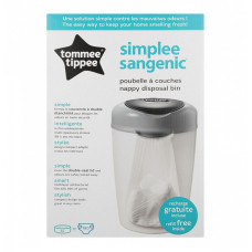 TommeTippee container for diapers Simple Sangenic, white