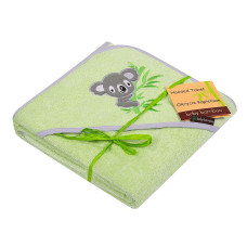 DUET BABY hooded towel BAMBOO 100x100cm, 727 green