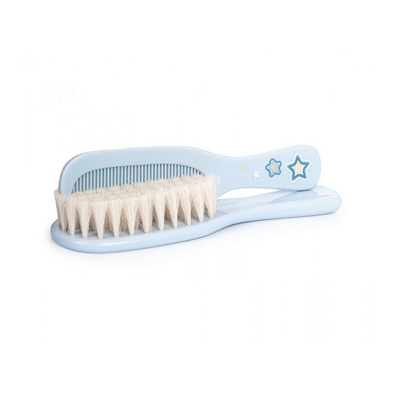 CANPOL BABIES Brush with soft hair + comb 7/406 blue