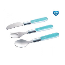 CANPOL BABIES baby kit (fork, spoon, knife), 9/477 turquoise SALE