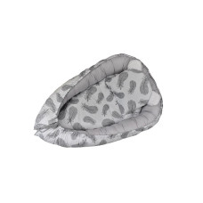 DUET BABY Newborn nest with mattress and pillow 659 Feathers grey (606594)