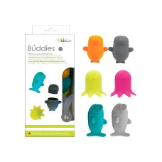 BBLÜV Büddies Slicone Mix and Match bath toys, 6 pcs B0152