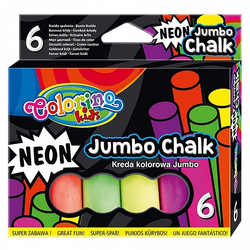 COLORINO JUMBO Neon chalk 6gb.