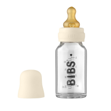 BIBS Glass baby bottle 110ml Ivory