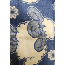 URGA cotton blanket 90x60cm LAMB, dark blue, SALE