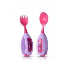 KIDSME spoon with fork 9M+, Lavender 9853 LA