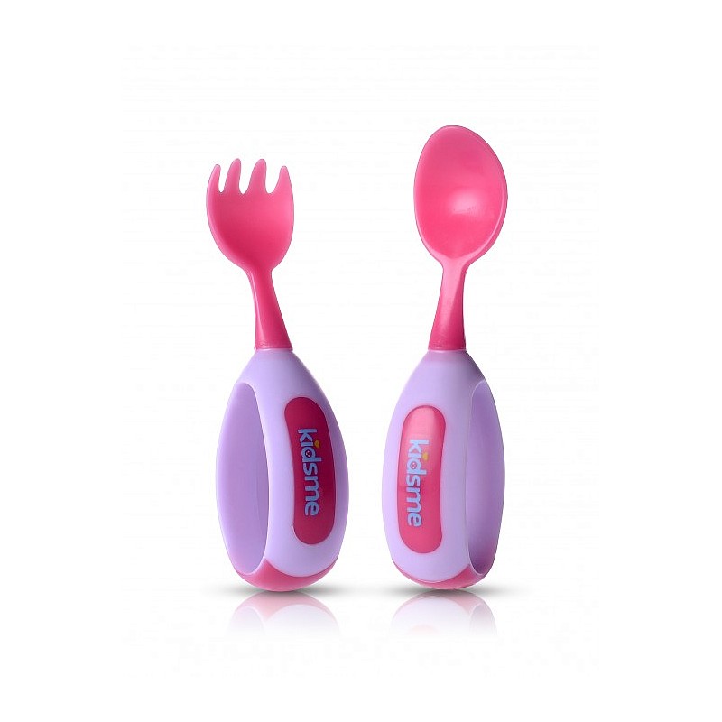 KIDSME spoon with fork 9M+, Lavender 9853 LA