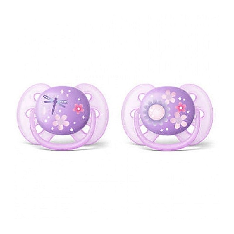 PHILIPS AVENT ULTRA SOFT Silicone dummy orthodontic shape, 6-18M, 2 pcs., SCF227 / 22