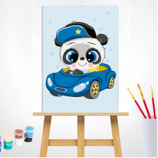 TSVETNOY Painting set by numbers 20x30cm Little Panda, MC1099e