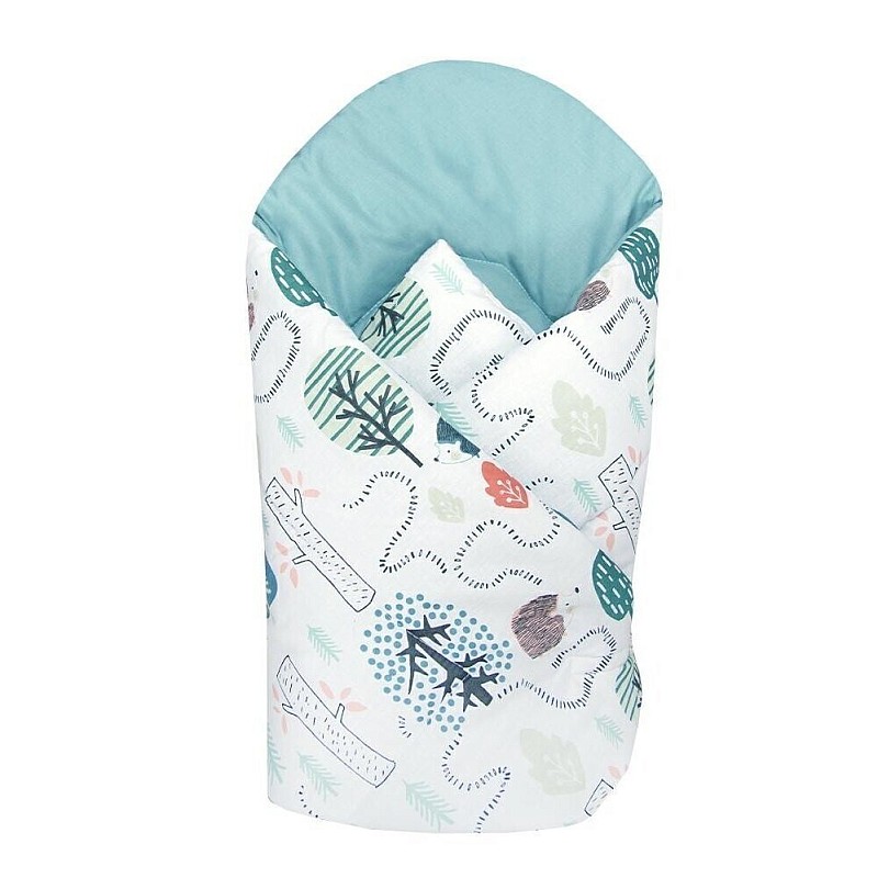 ANKRAS HEDGEHOG PATH  Envelope for newborns 80x80cm green