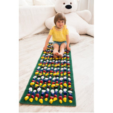 IGORA Rug with pebbles FOOT MAT 150х40cm, MS-1214 green