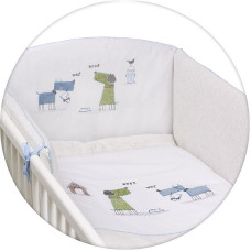 CEBABABY 3-pieces bedding set 135h100sm MY DOG BLUE-GREEN