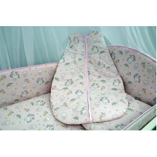 ANKRAS sleeping bag for babies 68-74 unicorn pink