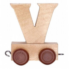 BINO Wooden alphabet letter - V, 82255