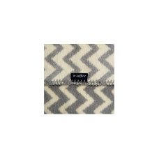 WOMAR cotton plaid 75x100sm Zigzag gray-white