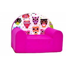 WELOX MAXX children's chair, pink-Owls