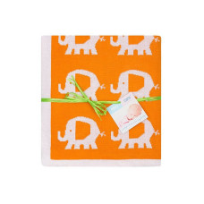 DUET BABY knitted plaid ELEPHANT 80x90sm 507 Orange