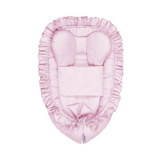 BELISIMA nest for the newborn with a blanket PURE PINK