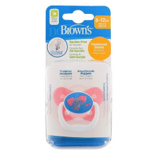 DR.BROWNS PreVent Butterfly silicone pacifier, 6-12, pink