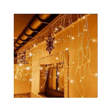 Christmas outdoor icicles 100 LED, warm white