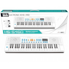 Electric synthesizer with USB cable, white