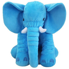 Large plush elephant - blue