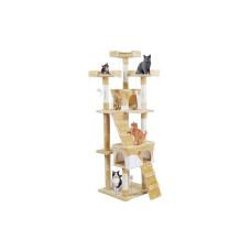 MPORT Cat scraper 170 cm, beige - Vangaloo UA-20___170-beige