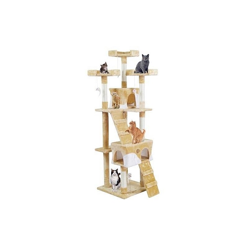 MPORT Cat scraper 170 cm, beige - Vangaloo UA-20___170-beige