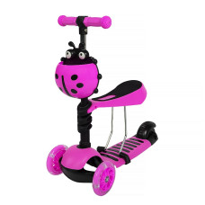 Scooter with push handle Scooter 5in1 pink