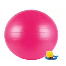 MPORT Pink gymnastic ball with pump 75 cm. L20076PINK